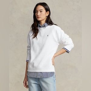 RALPH LAUREN WOMEN’S FLEECE CREWNECK PULLOVER